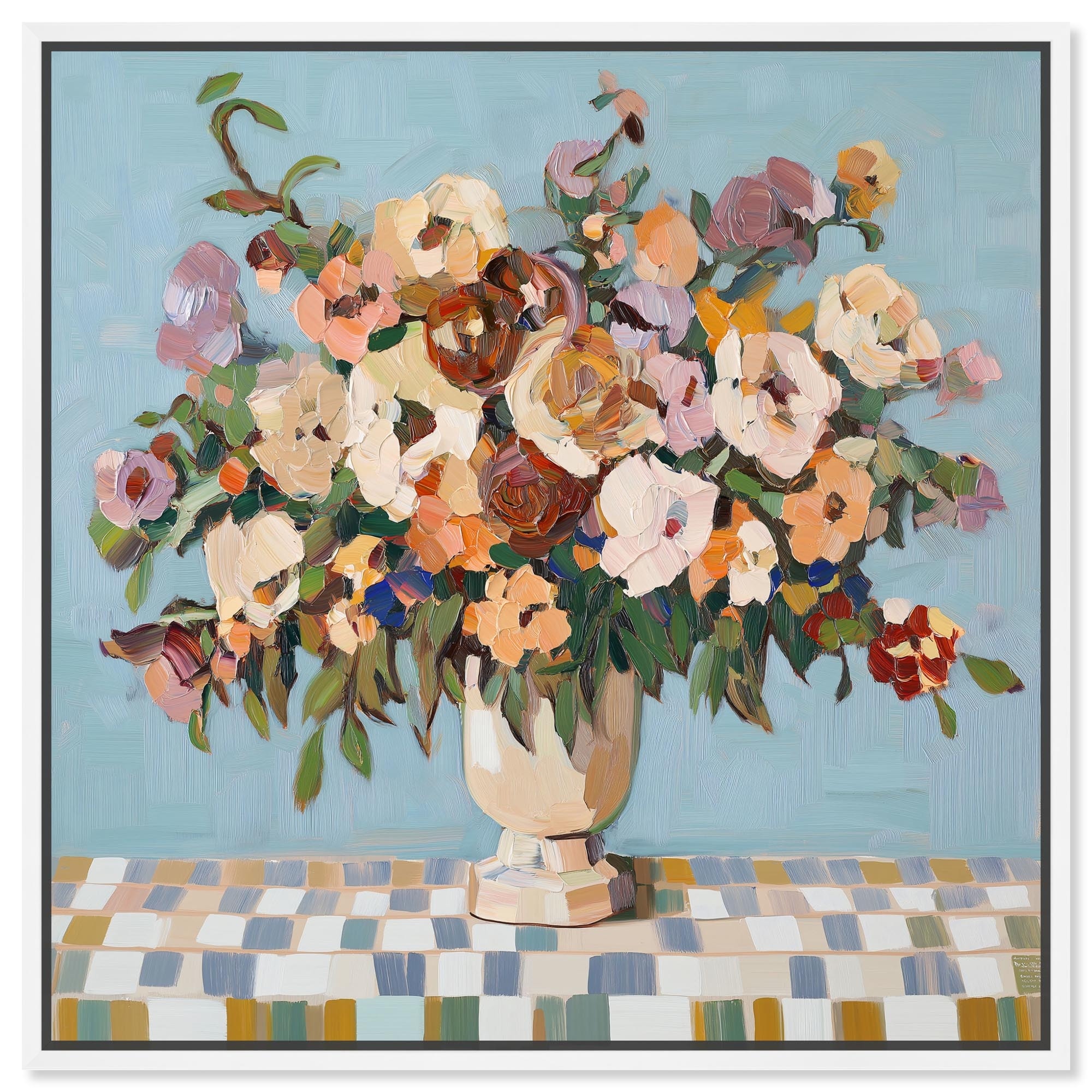 Modern Antrobouquet Canvas Modern Flower Vases by Art Remedy