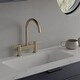 preview thumbnail 17 of 19, Bridge Kitchen Faucet Double Handle Brass Commercial 2 Holes Bridge Kitchen Sink Basin Faucets