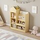 preview thumbnail 5 of 30, Kids Wooden Bookshelf Toy Storage Organizer Wood