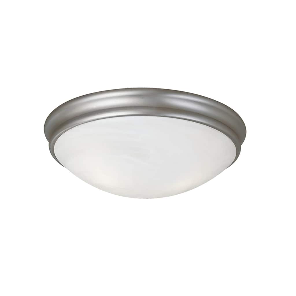 Millennium Lighting Metal Flushmount Ceiling Light in Satin Nickel