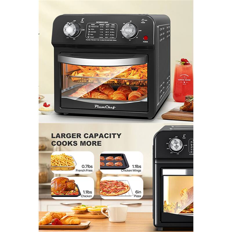 12.5 Quart 7-in-1 Stainless Steel Convection Toaster Oven, 1500W