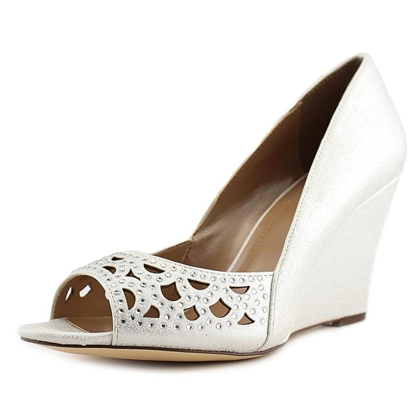 open toe wedge pumps