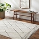 preview thumbnail 1 of 16, Livabliss Freud Moroccan Diamond Area Rug Cream/Black - 9' 2" x 12'
