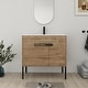 preview thumbnail 24 of 62, Bathroom Vanity With Sink In 24/30/36 Inch, Floating Bathroom Vanity or Freestanding Vanity With Soft Close Door 36"W x 18.3"D x 35"H - Imitative Oak