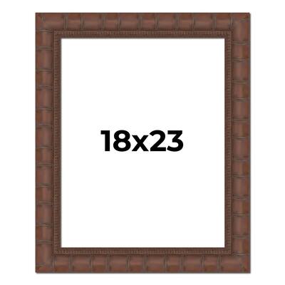 18x23 Frame Pewter Solid Wood Picture Frame Width 1.625 Inches | Interior Frame Depth 0.6875 Inches