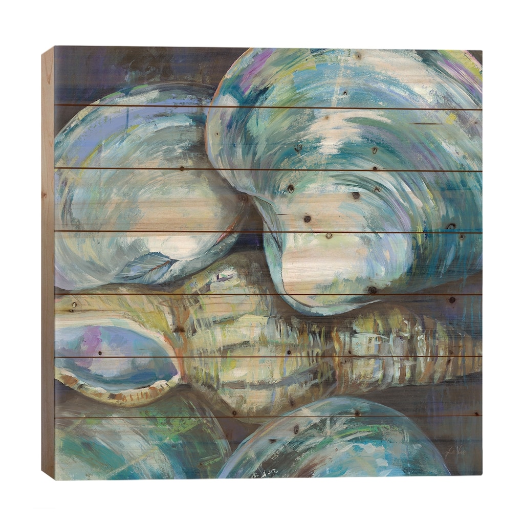 New England Summer Print On Wood by Jeanette Vertentes - Multi-Color