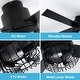 preview thumbnail 10 of 10, Oaks Aura 52in. Black Industrial Flush Mount Ceiling Fan with Lights and Remote, 6-Speeds Reversible Low Profile Ceiling Fan