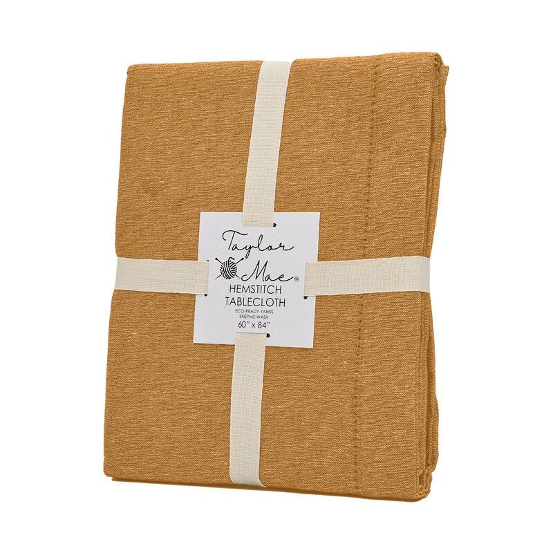 Brittany Hemstitch Woven Cotton Rich Tablecloth