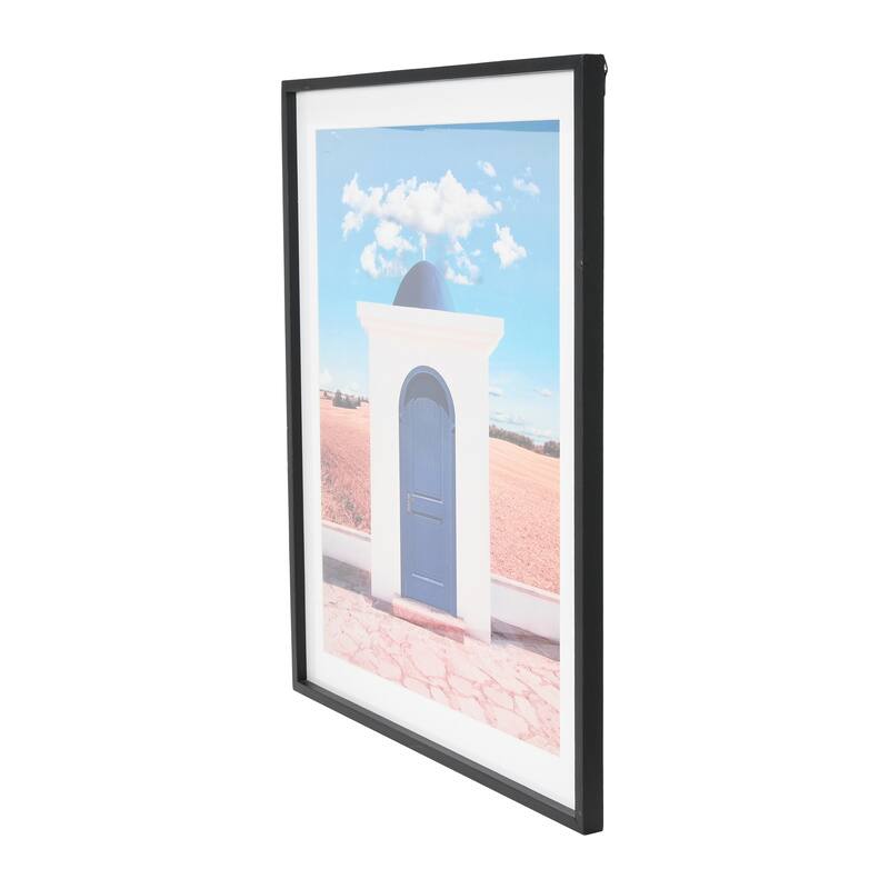 Wood Framed Architecture Photograph - Multi-Color
