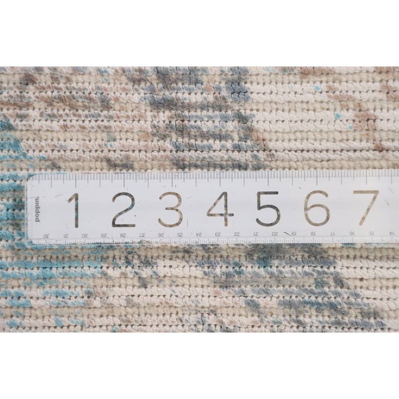 Modern Accent Rug Hand-Knotted Abstract Wool Carpet - 3'0"x 5'2"