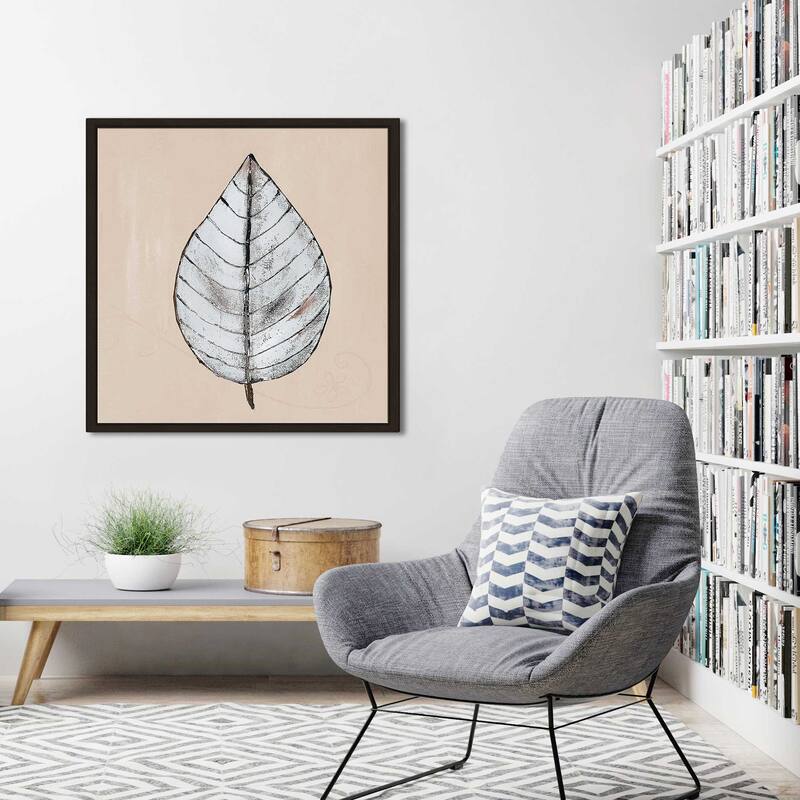 "Neutral New Leaf II" Print on Floating Canvas