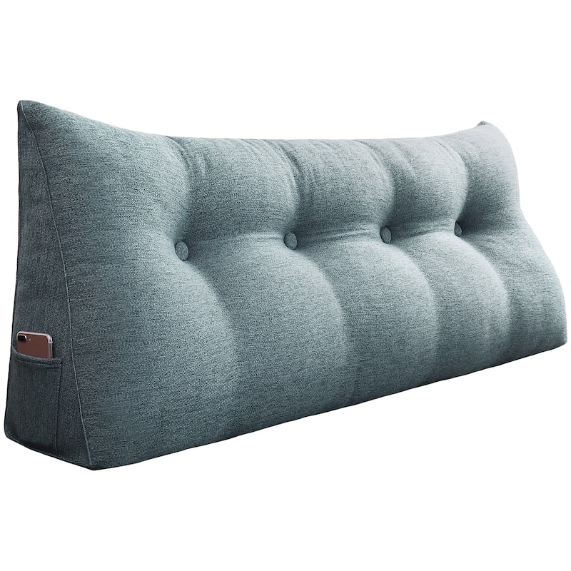 WOWMAX Bed Rest Wedge Pillow Bolster Reading TV Daybed Back Support - Full