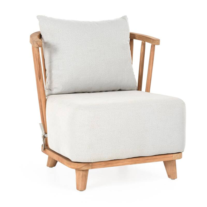 Classic Home Hearst Outdoor Accent Chair Natural - 28.35Wx29.92Dx29.13H