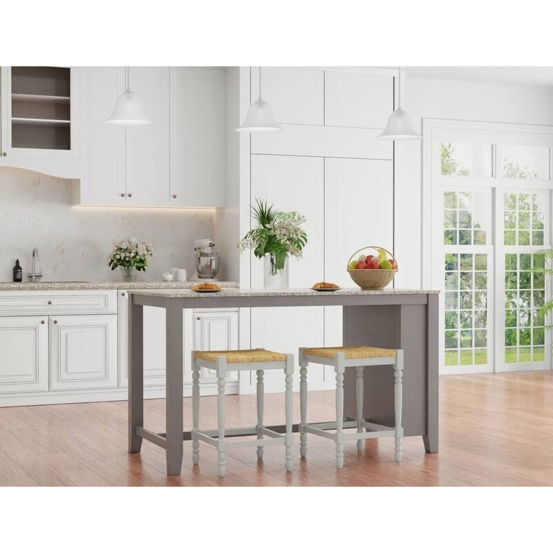 Carolina Living Stony Creek 24-inch Antique White Morgan Counter Stool