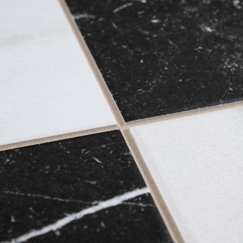 Merola Tile Merzoni Checker Ruzzini 17-7/8" x 17-7/8" Porcelain Floor and Wall Tile