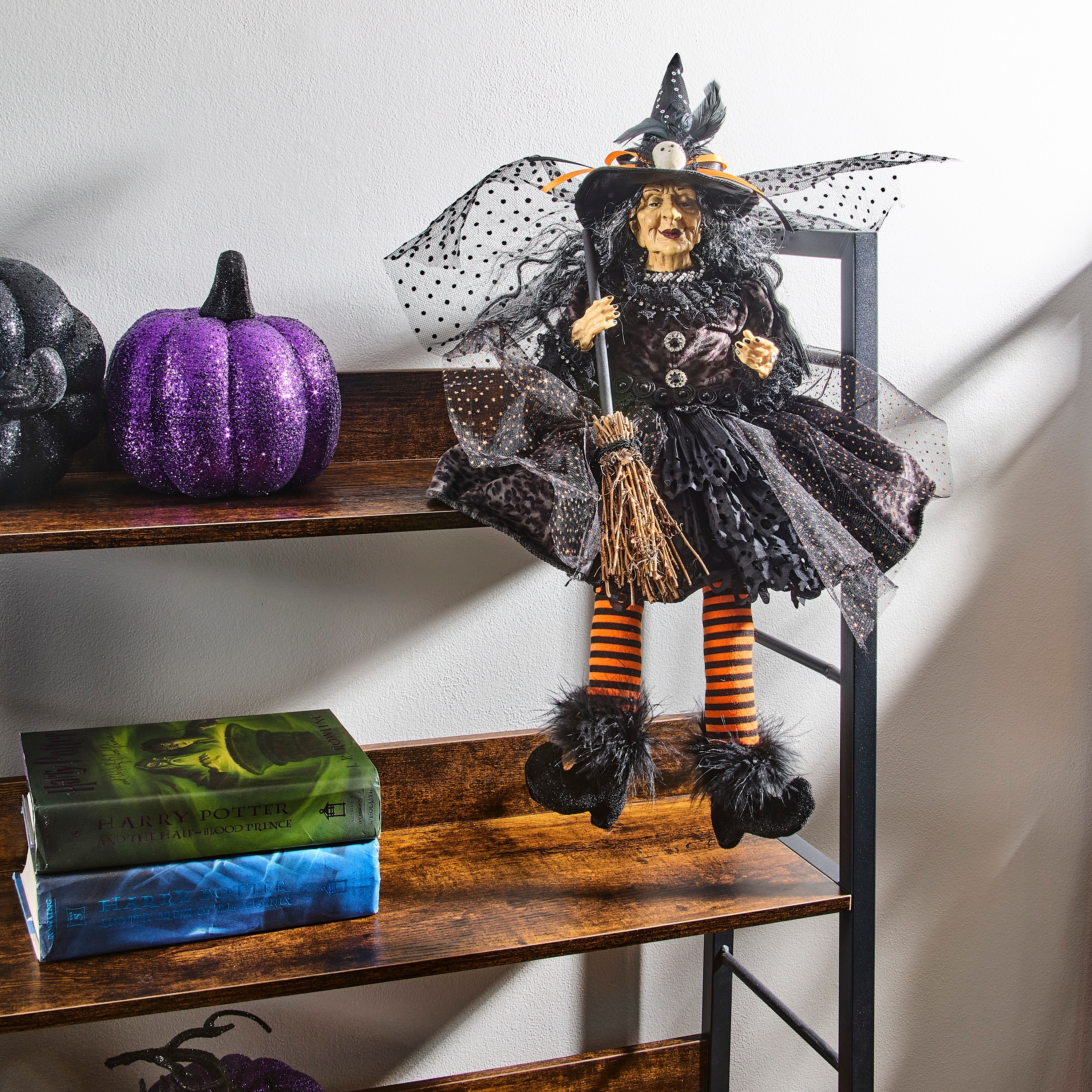 25" Sitting Halloween Witch