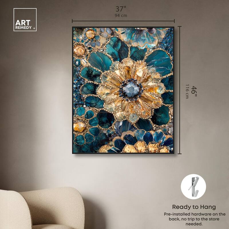 Opulent Geode IV Canvas by Art Remedy