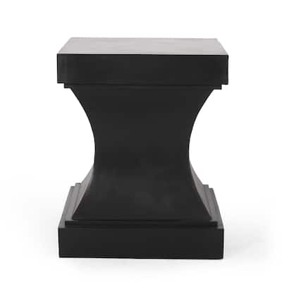 Acacia Wood Athena Side Table 18 Inch Round Outdoor Patio Coffee Table