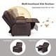 preview thumbnail 9 of 46, Costway Kids Youth Recliner Chair PU Leather w/Cup Holders & Side