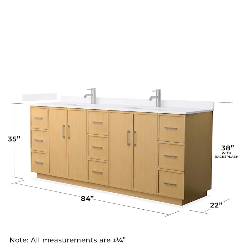 Wyndham Collection WCH7474-84D-QTZ-UNSMXX Elan TK 84" Free Standing