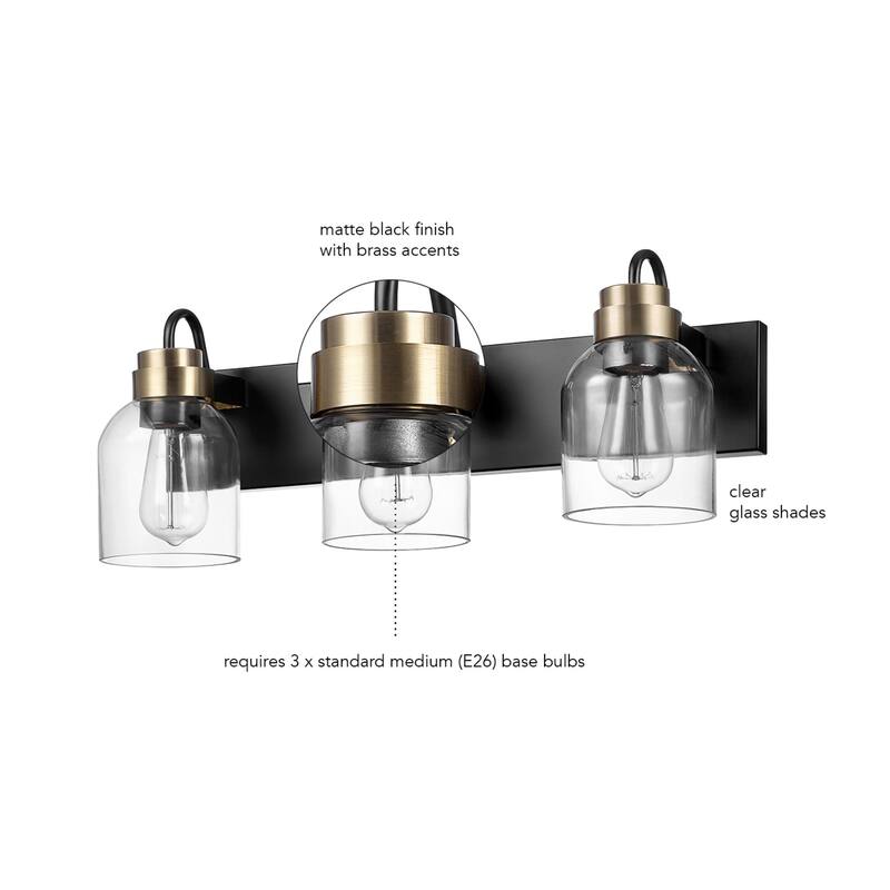 Globe Electric 91009580 Abbot 3 Light 22" Wide Vanity Light