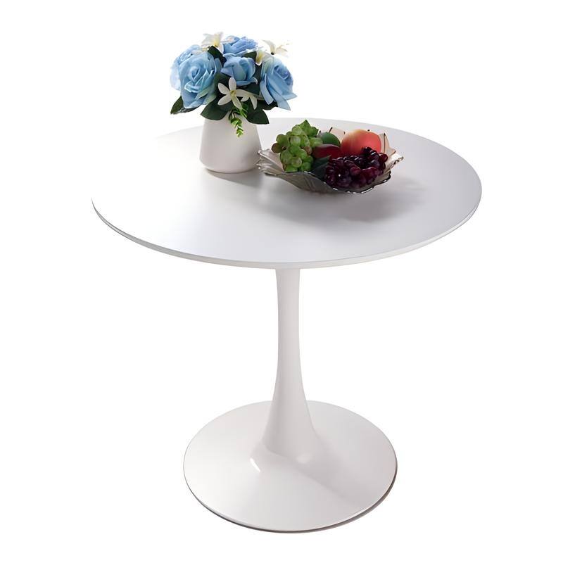 31.5" Round Dining Table 2-4 People with MDF Table Top&Pedestal Base(only table)