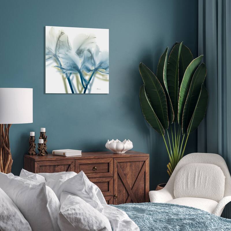 "Unfocused Beauty 3" Frameless Free Floating Tempered Glass Panel Graphic Wall Art