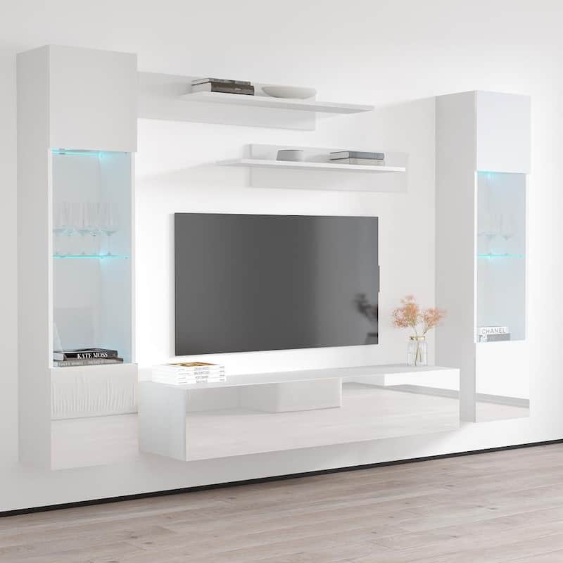 Strick & Bolton Hadi 5-piece Wall-mounted Entertainment Center Set