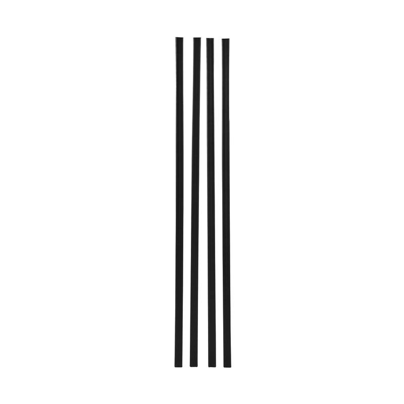 Black HDPE Double Wall Fence Privacy Slats, 68.5 inch for 10 ft. Chain Link Fence - 68.5” L x 1.09" W x 0.3" H - Black