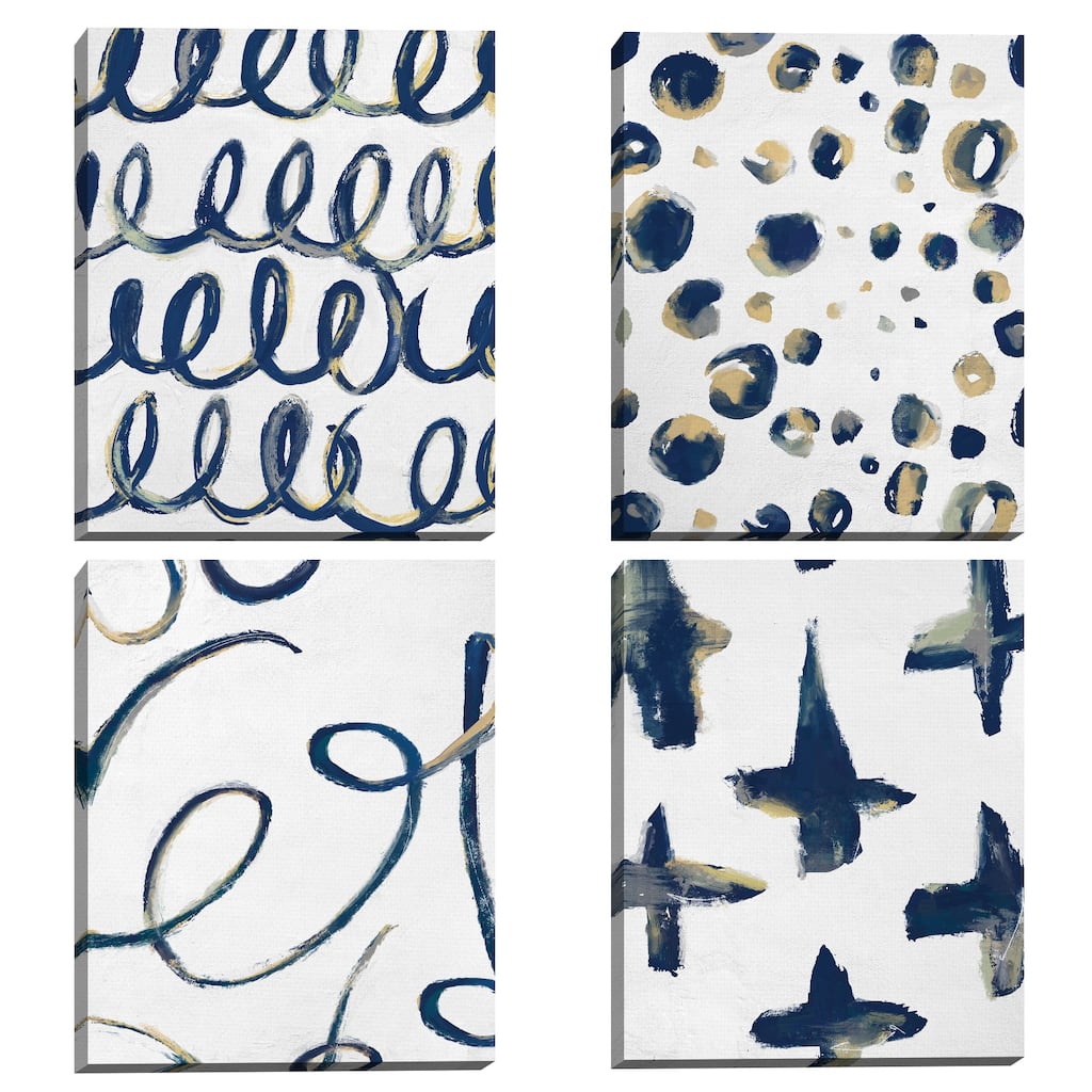 Freeform I-IV by Studio Arts Canvas Art Prints