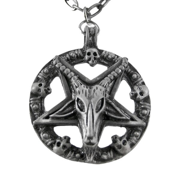 goat pentagram necklace