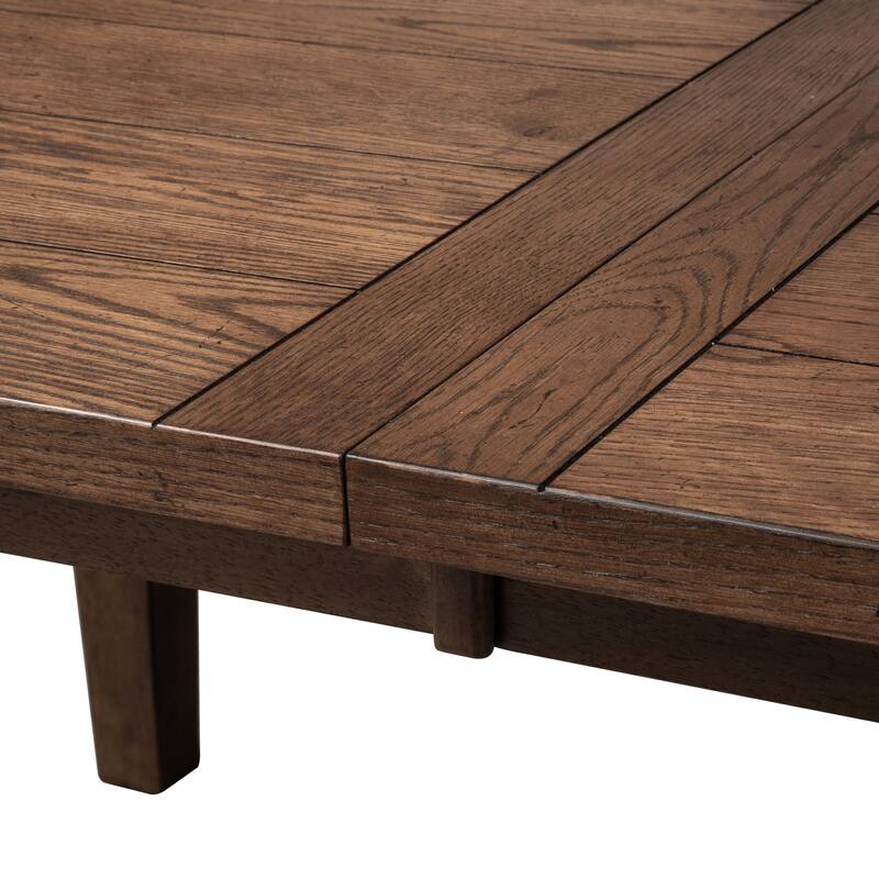 The Gray Barn Hearthstone Ridge Tobacco 5 Piece Rectangular Table Set