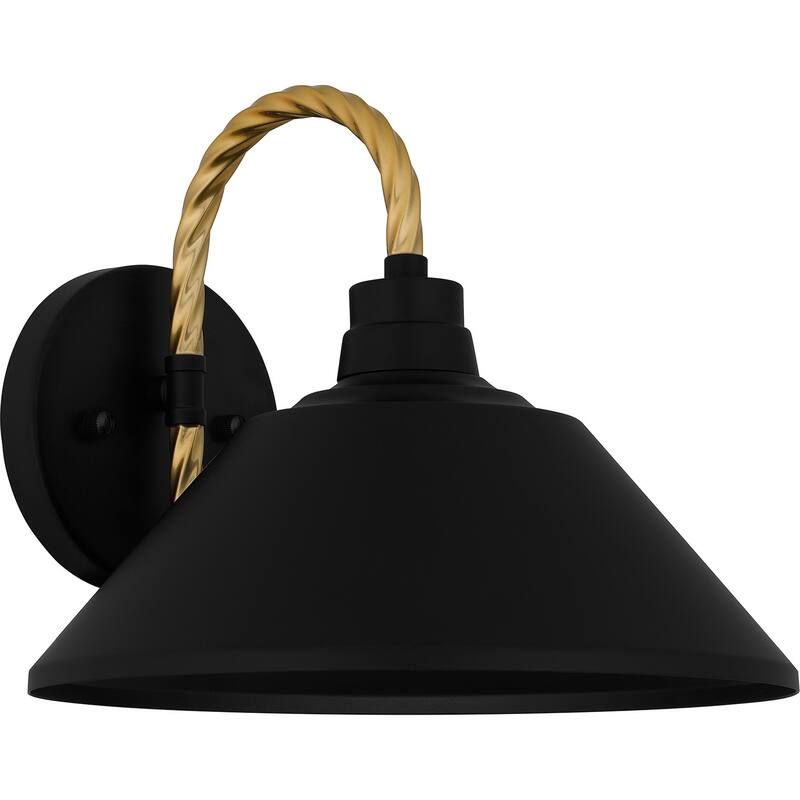 Matte Black One Light Outdoor Lantern from the Longshore Collection - Matte Black