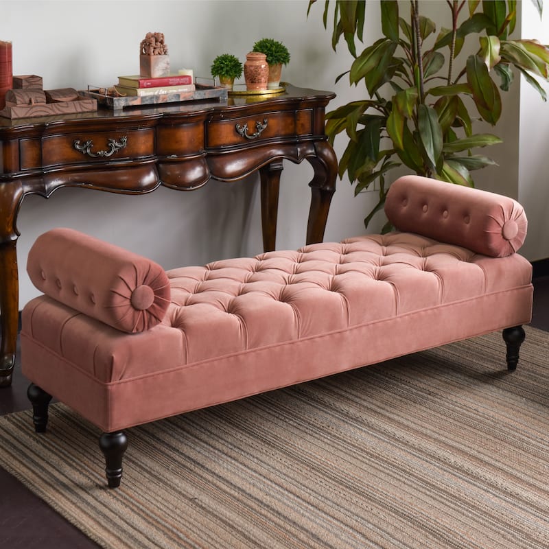 Lewis Bolster Arm Entryway Bench