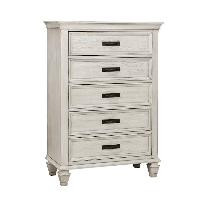 Capistrano Antique White 6-piece Storage Bedroom Set