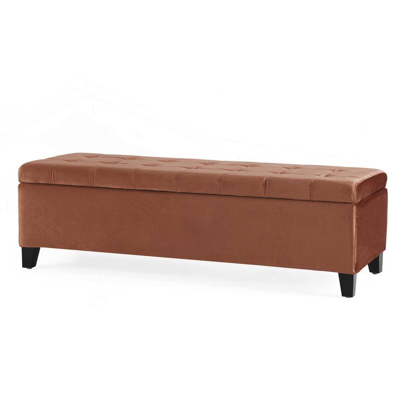Versatile Sturdy Ottoman with Spacious Hidden Compartment for Home
