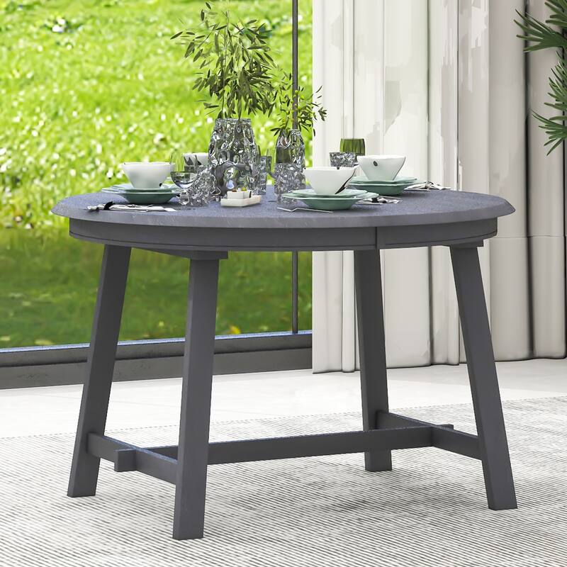 Wood Dining Table Round Extendable Dining Table for Dining Room