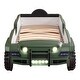 preview thumbnail 23 of 35, Zemo Novelty Twin Faux Leather Upholstered Off-Road SUV Kid Bed with Light and Sound Functions by Furniture of America