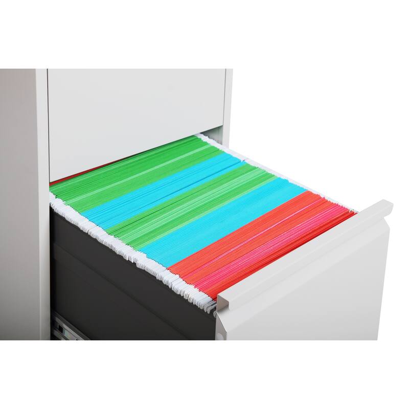 2 Drawer Metal Vertical File Cabinet with Lock