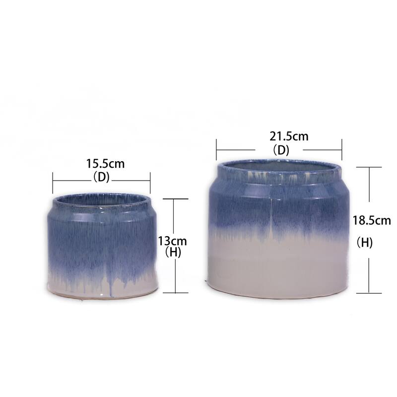 Modern Ceramic Flowerpot (Set of 2)