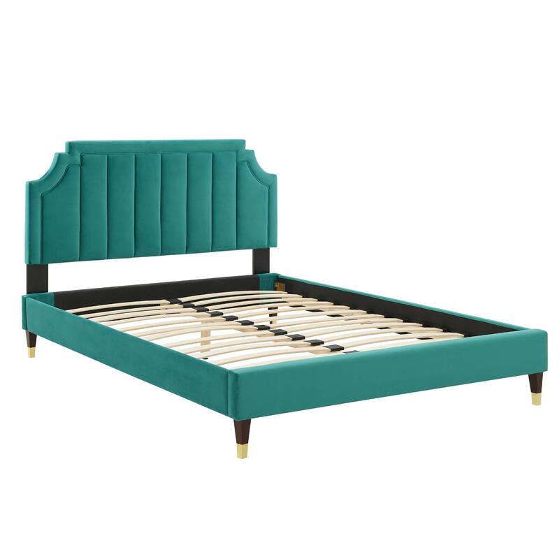 Sienna Performance Velvet Full Platform Bed