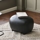 preview thumbnail 6 of 112, KINWELL 23" Wide Faux Leather Upholstered Ottoman Footrest, PU Entryway Footstool Set of 1 - Black