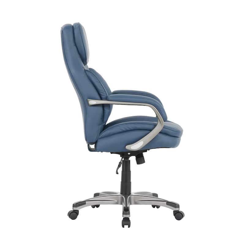 Sealy® Palisade Faux Leather Office Chair with Memory Foam Seat and Adjustable Height