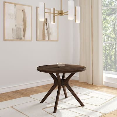 Plank and Beam Verso Cross Leg Round Dining Table - 38"