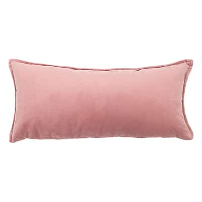 Jiti Indoor Modern Classic Solid Color Flange Edge Cotton Velvet Small Rectangle Lumbar Pillows Cushions for sofa Chair 9 x 20