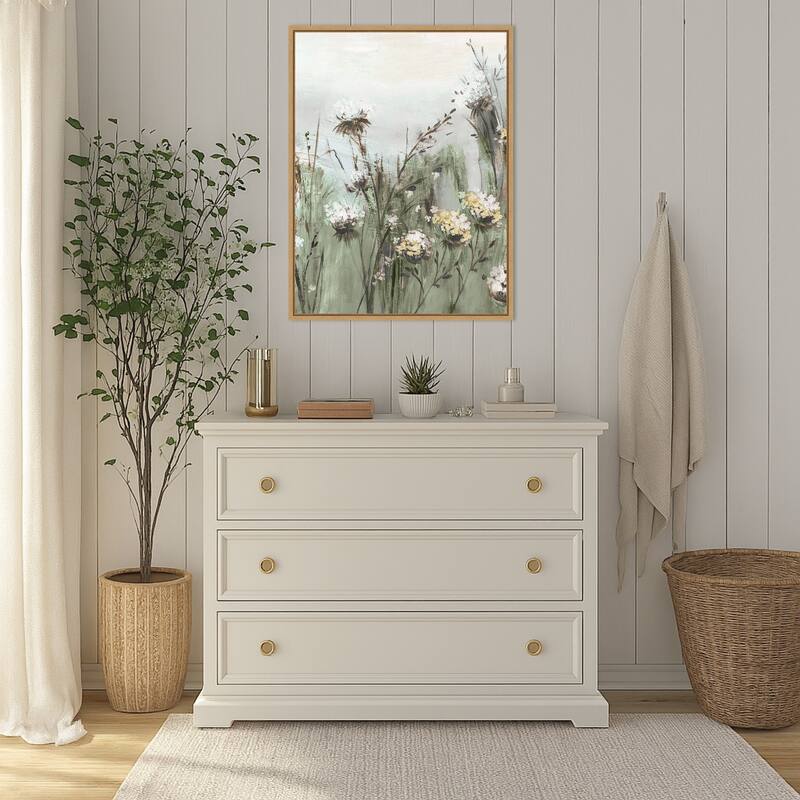 Wildflowers in a Gentle Breeze No. 1 by PI Studio (23 x 30 in.), Framed Canvas Wall Art Print