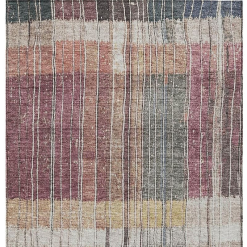 HomeRoots Striped Transitional Rectangle Outdoor Rug