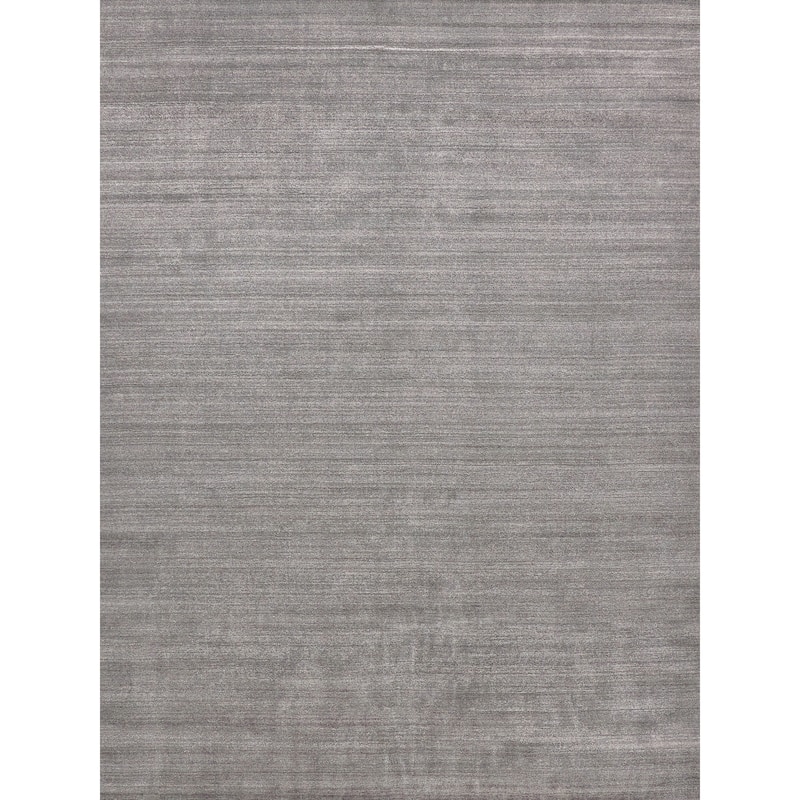 EXQUISITE RUGS Sanctuary Hand-loomed Bamboo Silk/Wool Taupe Area Rug.