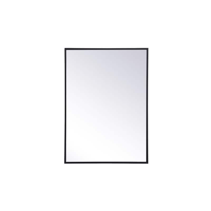 Elegant Lighting MR572028 Wyn 20" x 28" Framed Single Door Medicine - Black - Anthracite Finish