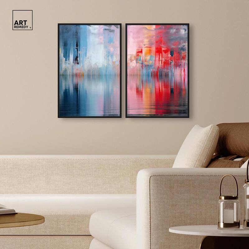 Prism on Water Canvas Set of 2 by Art Remedy